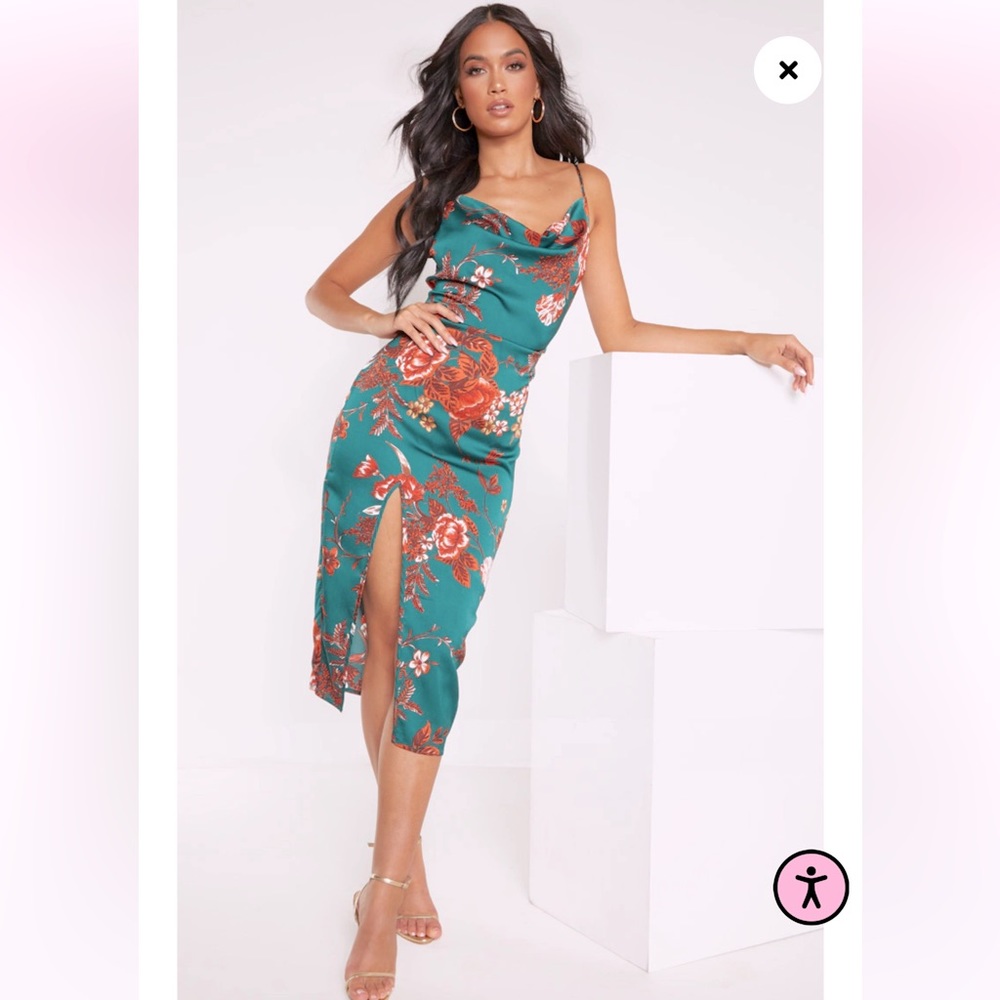 Pretty little things satin slip dress
